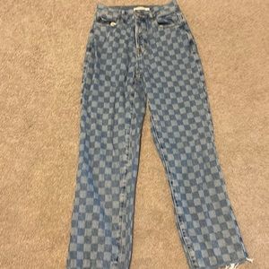 Pacsun checker print pants